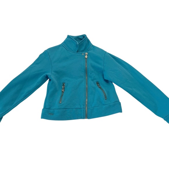American Girl Other - American Girl Blue Moto-Inspired Sweatshirt Hoodie, Size S (7/8)